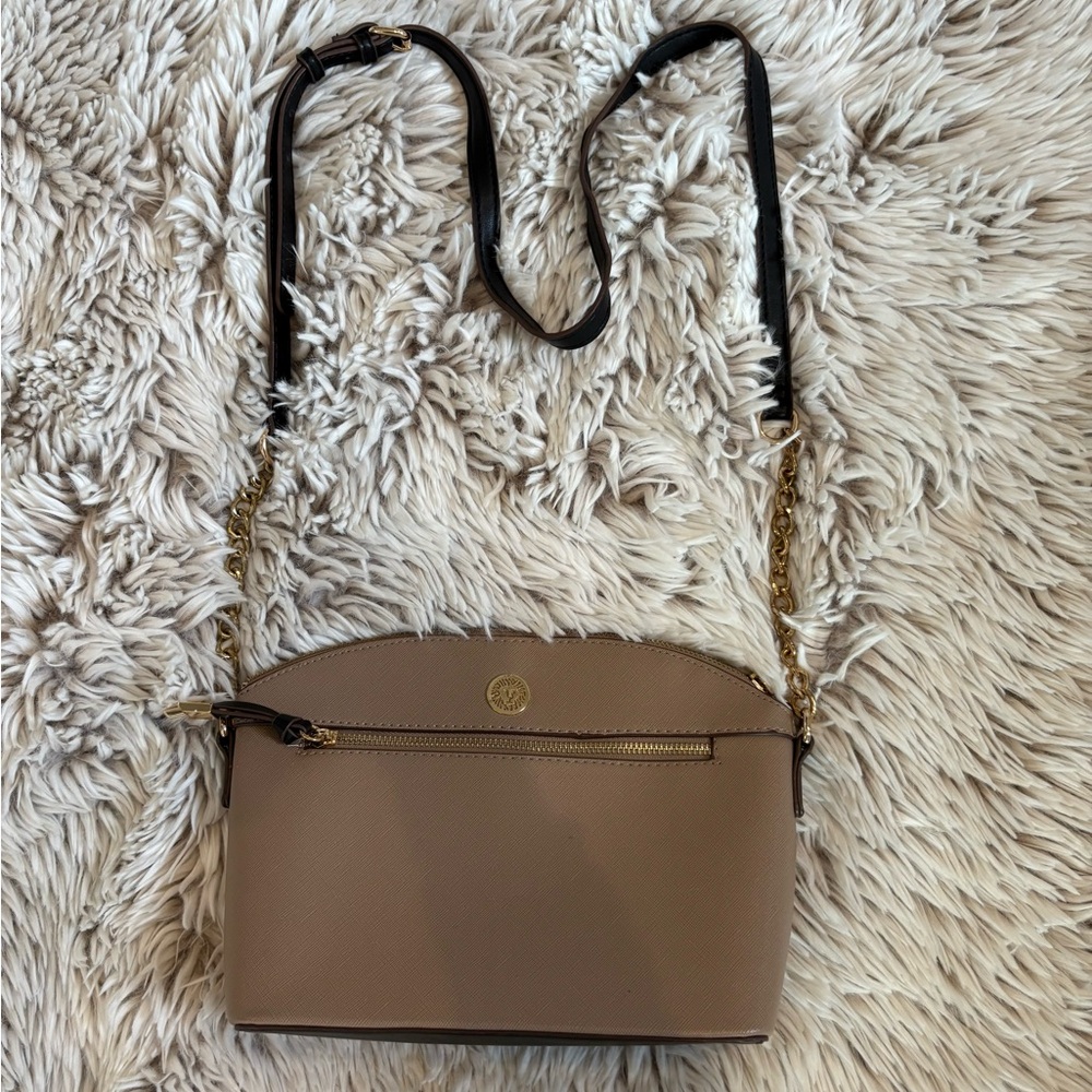 Taupe Anne Klein crossbody purse. Perfect condition.